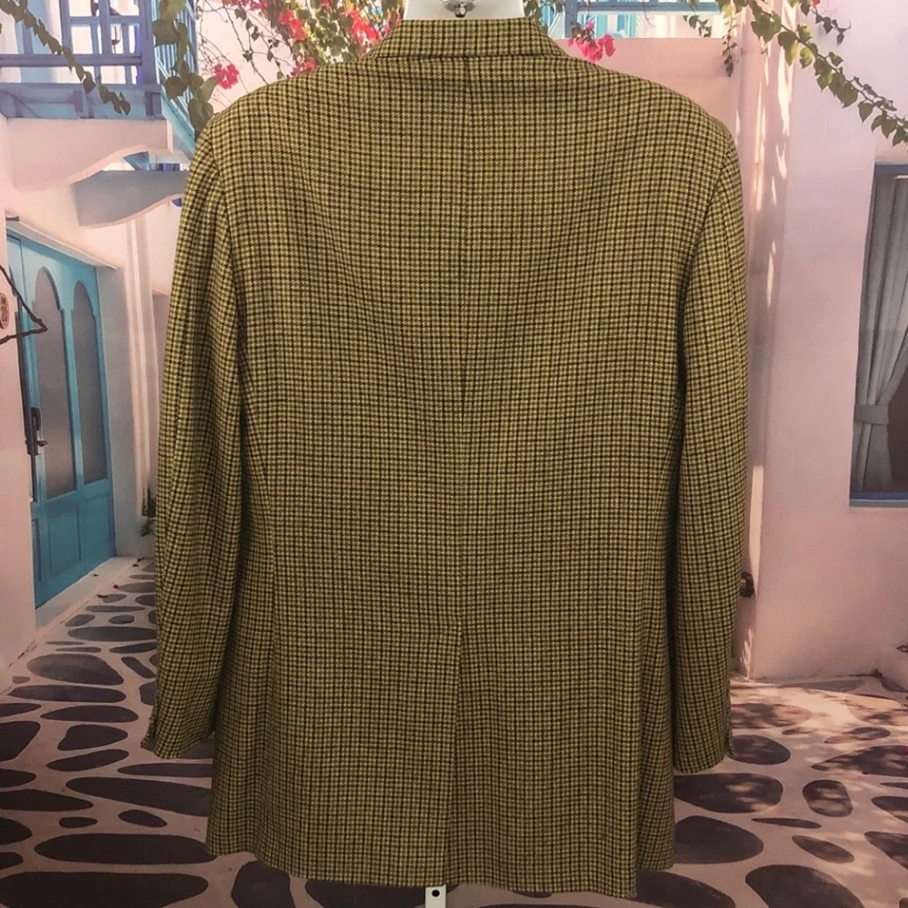 Brooks Brothers 100% Cashmere Houndstooth Blazer